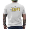 Sr71 Blackbird Air Force Military Jet Mens Back Print T-shirt