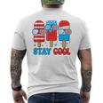 Stay Cool 4Th July Popsicle Usa Flag Boy Toddler Men's T-shirt Back Print