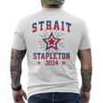 Strait Stapleton Patriotic Stars Usa America Concert Men's T-shirt Back Print