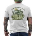 Support Your Local Farmers Market Vintage Tractor Retro Men's T-shirt Back Print