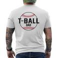 T Ball Dad Tee For Men Baseball Father Sports Fan Hero Mens Back Print T-shirt