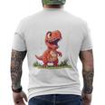 T-Rex 2Nd Birthday Dino Ich Bin Schon 2 Jahre Alt German Langu T-Shirt mit Rückendruck