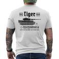 Tiger Panzer Pzkpfwi World War 2Intage T-Shirt mit Rückendruck