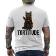 Tortitude Tortoiseshell Cat Owner Tortie Cat Lover Men's T-shirt Back Print