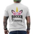Unicorn Soccer Nanny Magic Father's Day Surprise Men's T-shirt Back Print