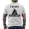 If We Unite They Will Crumble Anti Government Illuminati Men's T-shirt Back Print