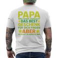 Vater Papaatertag Herrentag Tochhter T-Shirt mit Rückendruck