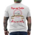 Vatertag Papa Und Tochter Partnerlook Besterater Raglan T-Shirt mit Rückendruck