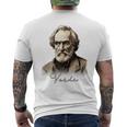 Verdi Portrait Italian Opera Men's T-shirt Back Print