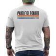 Vintage 1980S Style Pacific Beach CaMen's T-shirt Back Print