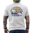 Vintage Best Dachshund Dad Ever Bump Fit Dog Dad Fathers Day Men's T-shirt Back Print