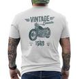 Vintage Born 1969 Birthday Classic Retro Motorbike Men's T-shirt Back Print
