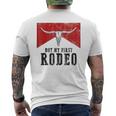 Vintage Bull Skull Western Life Country Not My First Rodeo Men's T-shirt Back Print