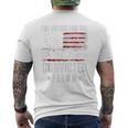 I Am Voting For The Convicted Felon Trump 2024 American Flag Men's T-shirt Back Print