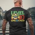 10 Year Old Gamer Gaming 10Th Birthday Level 10 Unlocked Men's T-shirt Back Print Gifts for Old Men