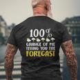 100 Chance Of Me Telling You The Forecast Weather Mens Back Print T-shirt Gifts for Old Men