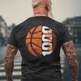 1000 Points Basketball Scorer High School Basketball Player Men's T-shirt Back Print Gifts for Old Men