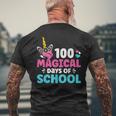 100Th Day Of Kindergarten For Girls 100 Magical Days Unicorn Men's T-shirt Back Print Gifts for Old Men