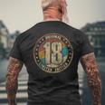 18 Años Decoracion 18 Cumpleaños Chica Chico Camiseta Hombre Estampado Espalda Regalos para ancianos