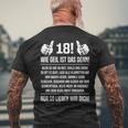 18Th Birthday '18Th 18 Sohn Wie Geil Ist Das Denn 18 T-Shirt mit Rückendruck Geschenke für alte Männer