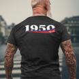 1950 Torcida Split Pride Ultra Croatia Hrvatska Flag T-Shirt mit Rückendruck Geschenke für alte Männer