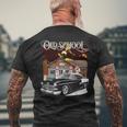 1955 55 Chevys Bel Air Classic Vintage Muscle Car Old School Men's T-shirt Back Print Gifts for Old Men