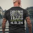 2024 Total Solar Eclipse Eagle Pass Texas Path Of Totality Men's T-shirt Back Print Gifts for Old Men