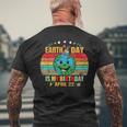 22 April Happy Earth Day It's My Birthday Earth Day Men's T-shirt Back Print Gifts for Old Men