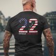 22 A Day Veteran Lives Matter Veterans Day Mens Back Print T-shirt Gifts for Old Men