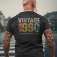 34 Year Old Vintage 1990 Limited Edition 34Th Birthday Men's T-shirt Back Print Gifts for Old Men