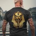 3Dking Pharaoh Tutankhamun King Tut Pharaoh Ancient Egyptian Men's T-shirt Back Print Gifts for Old Men
