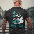 4 Out Of 5 Great Lakes Michigan Michigander Detroit Men's T-shirt Back Print Gifts for Old Men