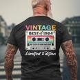 40Th Birthday Retro Cassette Best Of 1984 Men's T-shirt Back Print Gifts for Old Men