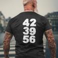 42 39 56 Mens Back Print T-shirt Gifts for Old Men