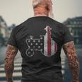 4Th Of July American Flag Tractor Usa Independence Day Men's T-shirt Back Print Gifts for Old Men