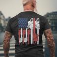 4Th Of July Arboris Tree Climber Dad Chainsaw Men's T-shirt Back Print Gifts for Old Men