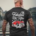 50S Rockabilly Vintage Clothes Retro Style Rock And Roll Men's T-shirt Back Print Gifts for Old Men