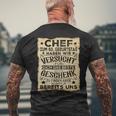 60 Birthday Chef Für Dich Das Beste Mann 60Ster T-Shirt mit Rückendruck Geschenke für alte Männer