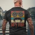 60S Vibe 60S Hippie Costume 60S Outfit 1960S Theme Party 60S Men's T-shirt Back Print Gifts for Old Men