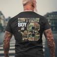 8 Year Old Boy Military Army 8Th Birthday Boy Men's T-shirt Back Print Gifts for Old Men
