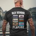 80Er 90Er Mixtape Playlist Kassette Oldschool T-Shirt mit Rückendruck Geschenke für alte Männer