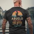 Abuelo The Man The Myth The Legend Retro Vintage Abuelo Men's T-shirt Back Print Gifts for Old Men