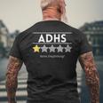 Adhd Ein Stern Keine Recommendation T-Shirt mit Rückendruck Geschenke für alte Männer