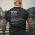 Adult Definition First Name Bob Men's T-shirt Back Print Gifts for Old Men
