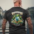 Adventure Begins At Your Library Outdoor Reading Lover Men's T-shirt Back Print Gifts for Old Men