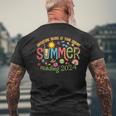 Adventure Begins At Your Library Summer Reading Program 2024 Men's T-shirt Back Print Gifts for Old Men