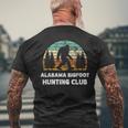 Alabama Bigfoot Hunting Club Sasquatch Fan Men's T-shirt Back Print Gifts for Old Men