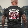 Albanian Father's Day Skenderbeg Albania Proud Albanian Dad Men's T-shirt Back Print Gifts for Old Men