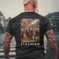 Albanian Warrior T-Shirt mit Rückendruck Geschenke für alte Männer