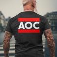 Alexandria Ocasio-Cortez Aoc Classic Rap Men's T-shirt Back Print Gifts for Old Men